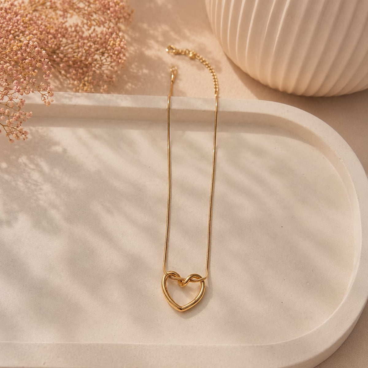 Elegant Heart Pendant Necklace